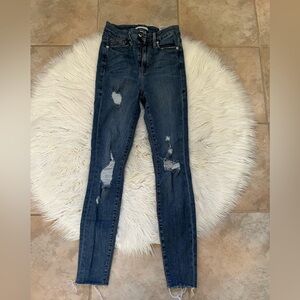 Good American skinny distressed jeans size 25